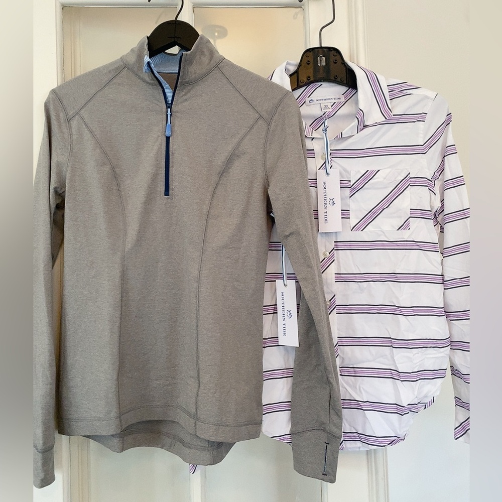 Gift Set Bundle of Two Southern Tide Tops size XS Brand New Golf Active